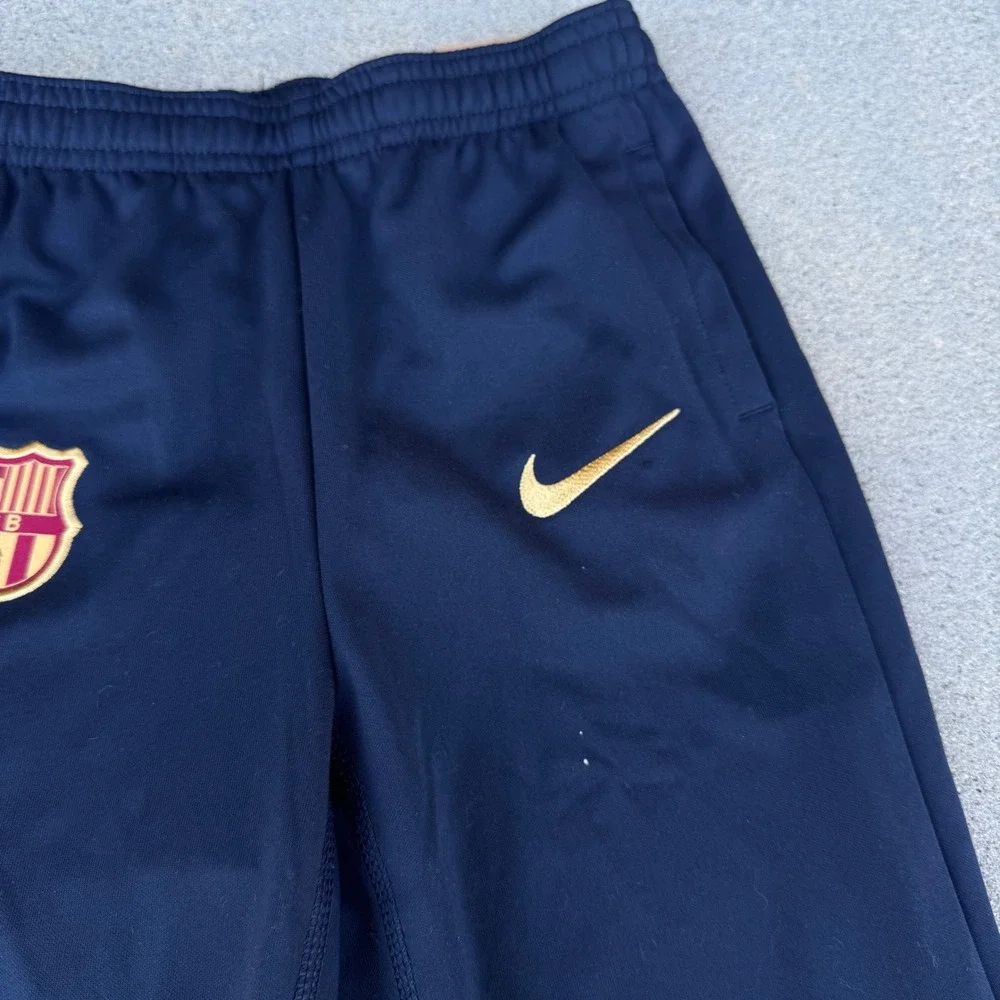 Nike FC Barcelona Kids Dri-FIT Soccer‎ Training Pants Navy Gold FJ5560-452 M